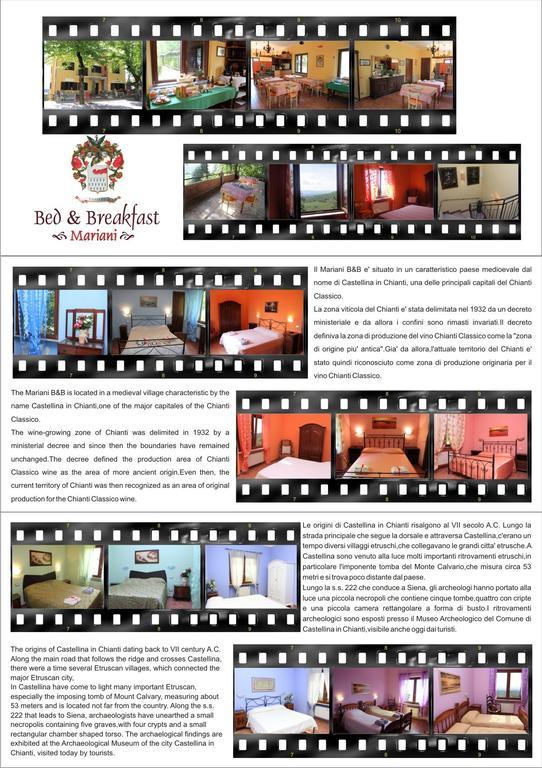 Mariani Bed&Breakfast Castellina in Chianti Dış mekan fotoğraf